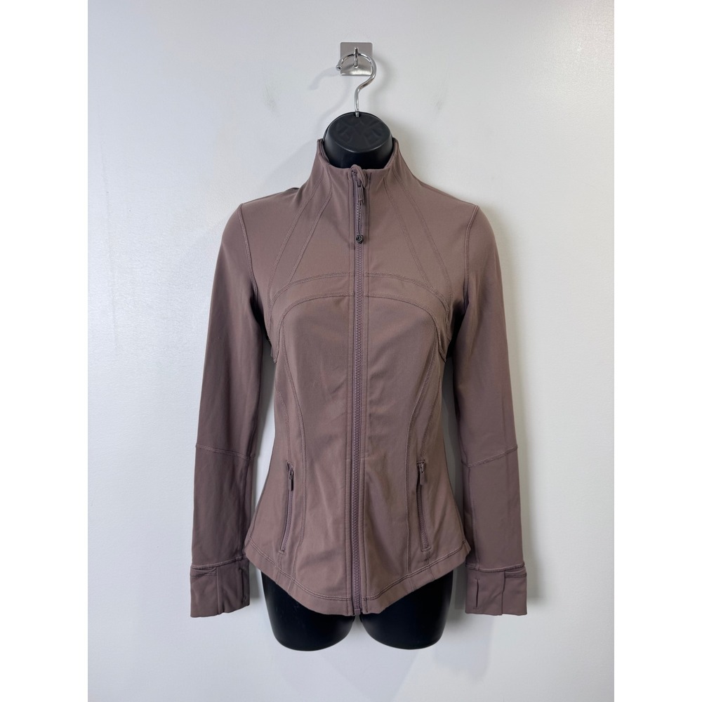 Lululemon Women Mauve Taupe Define Jacket Luon Full Zip Activewear Size 4
